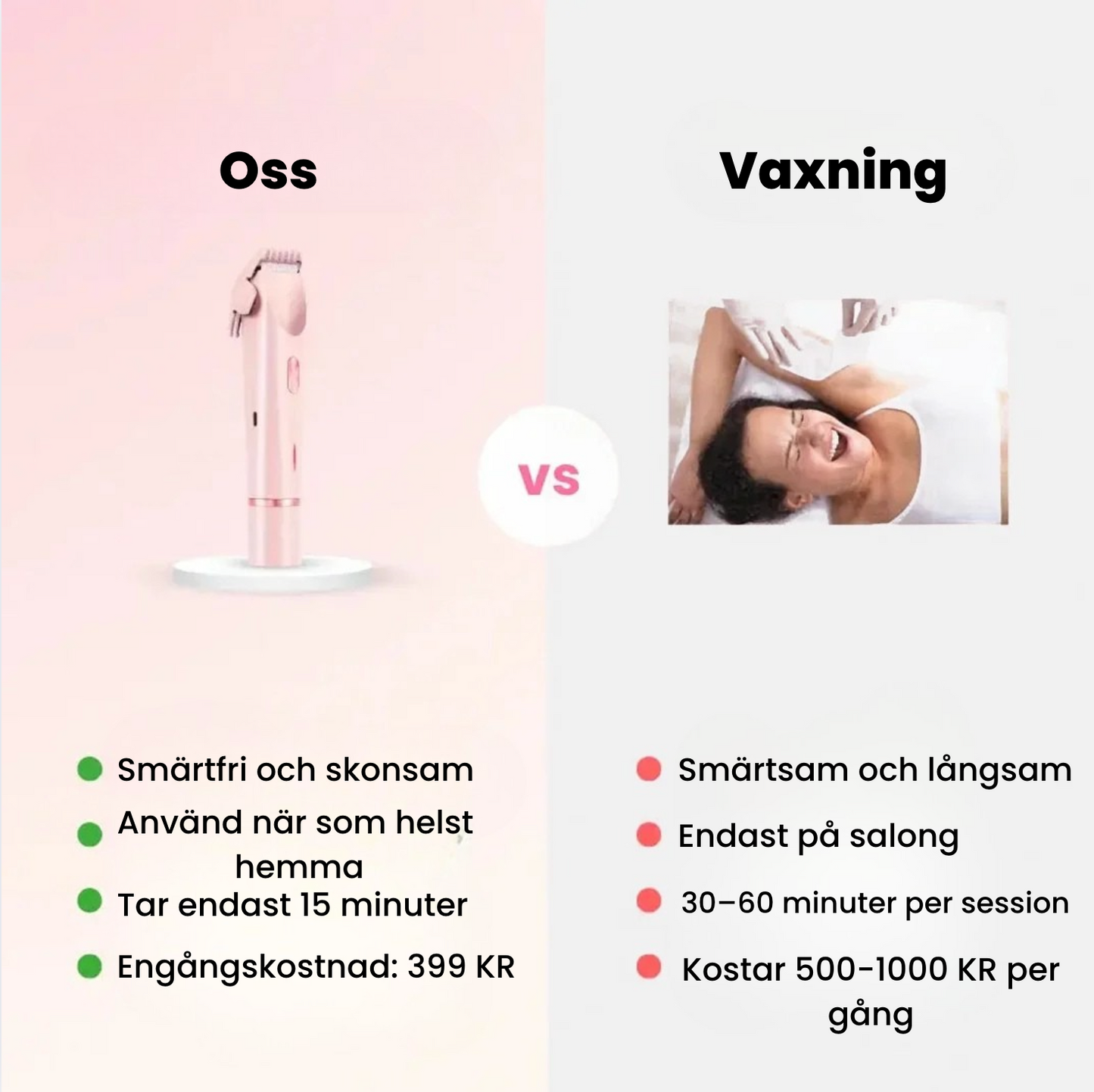 2-i-1 Smärtfri Bikini-Trimmer™